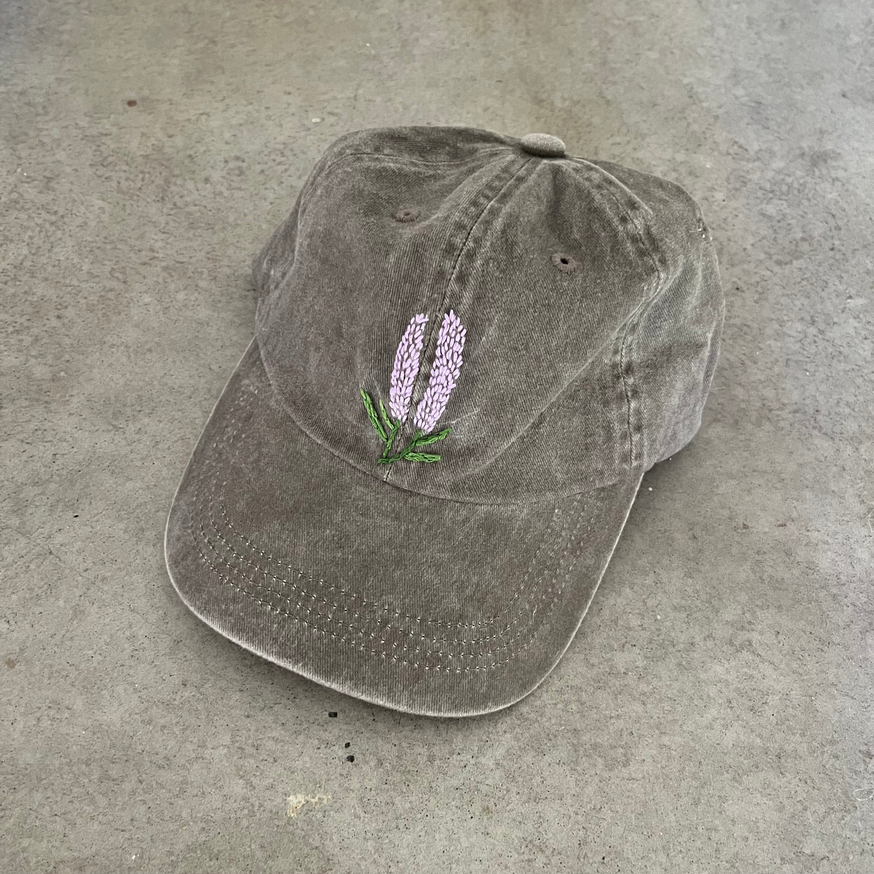 Brown Australiana Cap-  LAVENDER