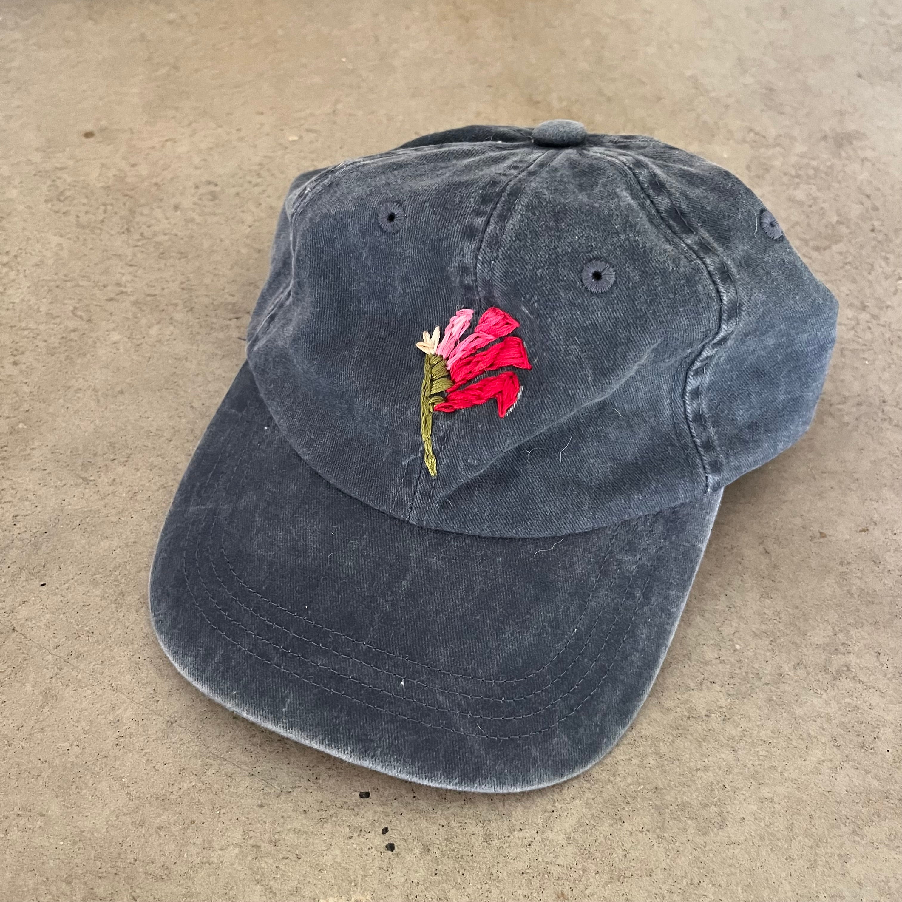 Navy Australiana Cap- KANGAROO PAW
